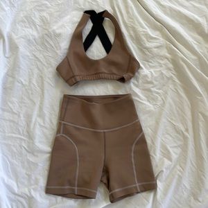 TAN LINES ACTIVEWEAR SET